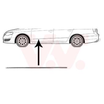 Baguette et bande protectrice, porte avant gauche VAN WEZEL [5839403]