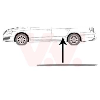 Baguette et bande protectrice, porte arrière gauche VAN WEZEL [5839405]