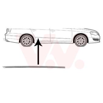 Baguette et bande protectrice, porte arrière droit VAN WEZEL [5839406]