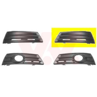 Grille de ventilation, pare-chocs avant gauche VAN WEZEL [5841591]