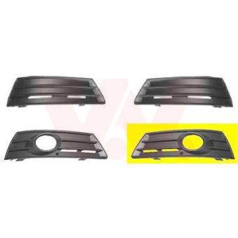 Grille de ventilation, pare-chocs avant gauche VAN WEZEL [5841593]