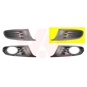 Grille de ventilation, pare-chocs avant gauche VAN WEZEL [5863591]
