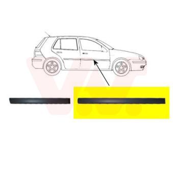 Baguette et bande protectrice, porte avant droit VAN WEZEL [5888424]