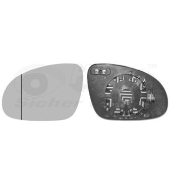 Verre de rétroviseur, rétroviseur extérieur VAN WEZEL 5895837