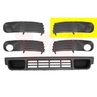 Grille de ventilation, pare-chocs avant gauche VAN WEZEL [5896591]
