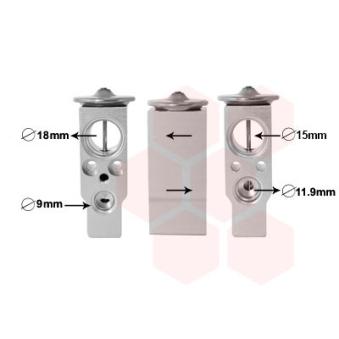 Détendeur, climatisation VAN WEZEL [59001171]