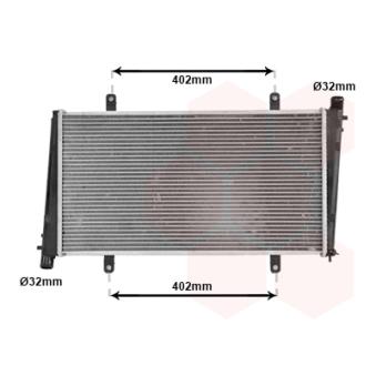 Radiateur, refroidissement du moteur VAN WEZEL 59002015
