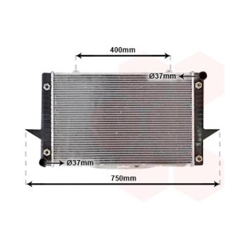 Radiateur, refroidissement du moteur VAN WEZEL OEM 8601356