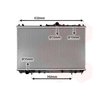 Radiateur, refroidissement du moteur VAN WEZEL OEM 8601843