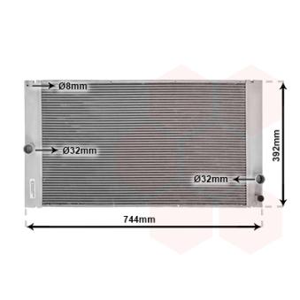 Radiateur, refroidissement du moteur VAN WEZEL 59002141