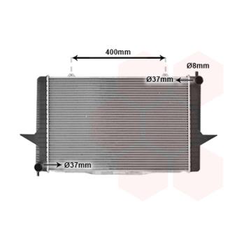 Radiateur, refroidissement du moteur VAN WEZEL OEM 8601448