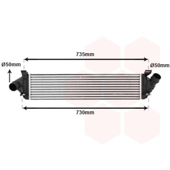Intercooler, échangeur VAN WEZEL 59004134
