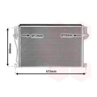 Condenseur, climatisation VAN WEZEL 59005077