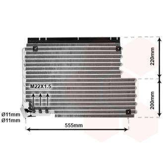 Condenseur, climatisation VAN WEZEL 59005078