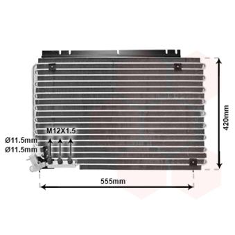 Condenseur, climatisation VAN WEZEL 59005090