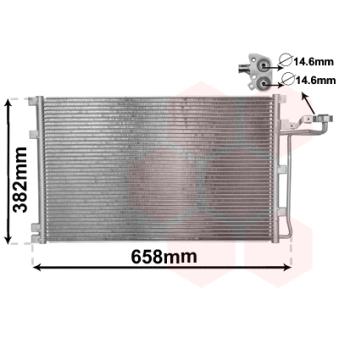 Condenseur, climatisation VAN WEZEL OEM 31418515