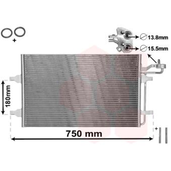 Condenseur, climatisation VAN WEZEL OEM 31418512