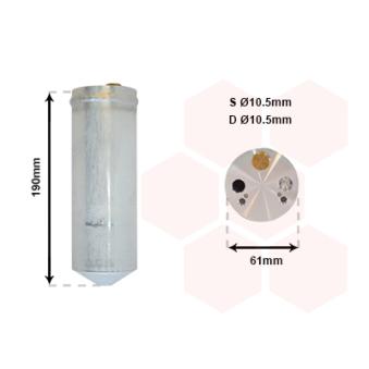 Filtre déshydratant, climatisation VAN WEZEL OEM 30645016 Filtre déshydratant, climatisation VAN WEZEL OEM 30645016