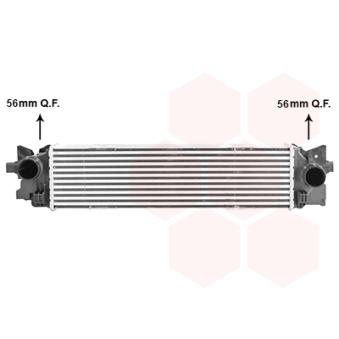 Intercooler, échangeur VAN WEZEL OEM 31410892
