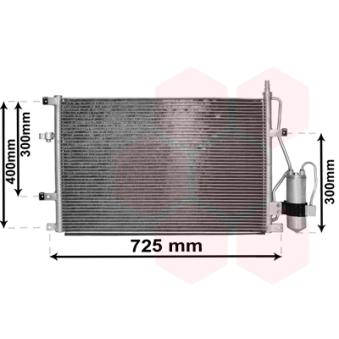 Condenseur, climatisation VAN WEZEL OEM 31101324