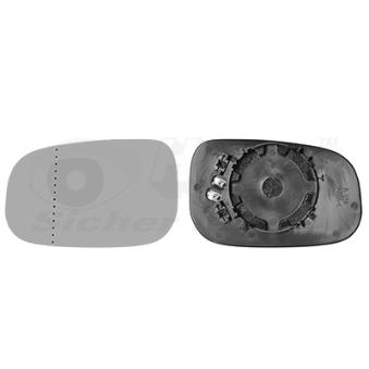 Verre de rétroviseur, rétroviseur extérieur VAN WEZEL [5947837]