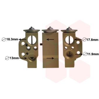 Détendeur, climatisation VAN WEZEL [74001076]