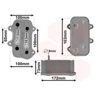 Radiateur d'huile VAN WEZEL OEM 99610702507