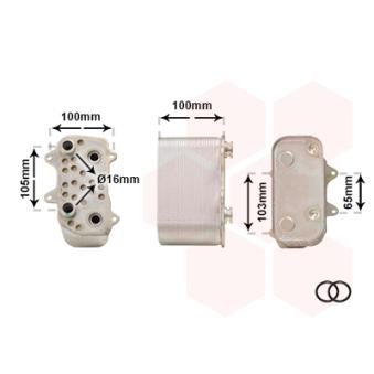 Radiateur d'huile de boîte automatique VAN WEZEL OEM 99630701701