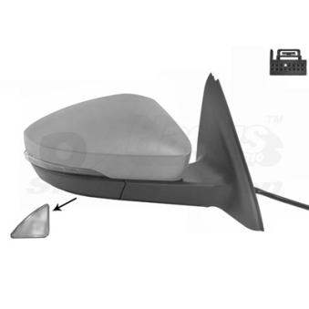 Rétroviseur extérieur VAN WEZEL OEM 5E0949102