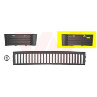 Grille de ventilation, pare-chocs avant gauche VAN WEZEL [7625591]