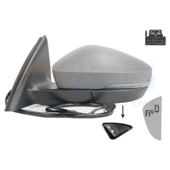 Rétroviseur extérieur VAN WEZEL OEM 5E0857537AGRU
