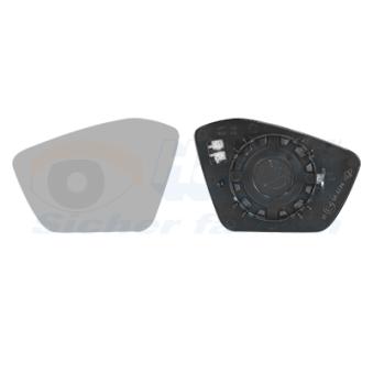 Verre de rétroviseur, rétroviseur extérieur VAN WEZEL 7647837