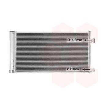 Condenseur, climatisation VAN WEZEL OEM T2H37896