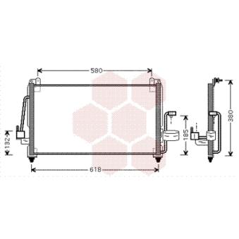 Condenseur, climatisation VAN WEZEL 81005040