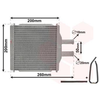 Système de chauffage VAN WEZEL OEM 96554446 Système de chauffage VAN WEZEL OEM 96554446