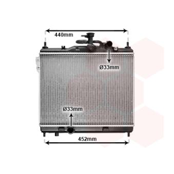 Radiateur, refroidissement du moteur VAN WEZEL OEM 253101C300 Radiateur, refroidissement du moteur VAN WEZEL OEM 253101C300