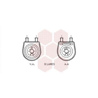 Radiateur d'huile VAN WEZEL [82003155]