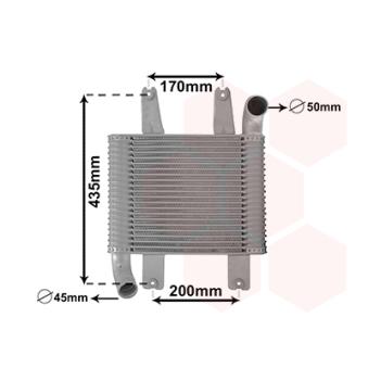 Intercooler, échangeur VAN WEZEL [82004229]