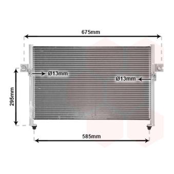 Condenseur, climatisation VAN WEZEL 82005058