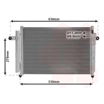 Condenseur, climatisation VAN WEZEL OEM 976061C350 Condenseur, climatisation VAN WEZEL OEM 976061C350
