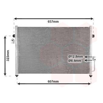 Condenseur, climatisation VAN WEZEL 82005134