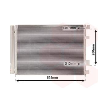 Condenseur, climatisation VAN WEZEL OEM 976061R300