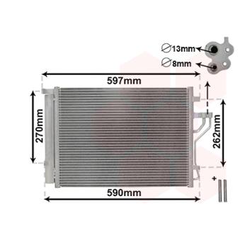Condenseur, climatisation VAN WEZEL OEM 976062Y001 Condenseur, climatisation VAN WEZEL OEM 976062Y001