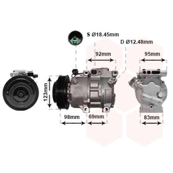 Compresseur, climatisation VAN WEZEL OEM 977012H202