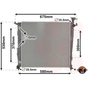 Radiateur, refroidissement du moteur VAN WEZEL 82012714