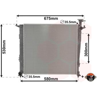 Radiateur, refroidissement du moteur VAN WEZEL 82012715