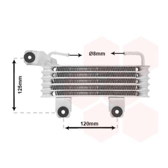 Radiateur d'huile de boîte automatique VAN WEZEL OEM 2546026510
