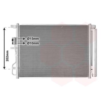 Condenseur, climatisation VAN WEZEL OEM 97606d7000