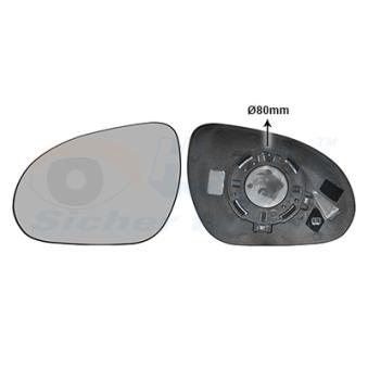 Verre de rétroviseur, rétroviseur extérieur VAN WEZEL OEM 876112R000 Verre de rétroviseur, rétroviseur extérieur VAN WEZEL OEM 876112R000
