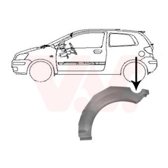 Panneau latéral arrière gauche VAN WEZEL 8251145